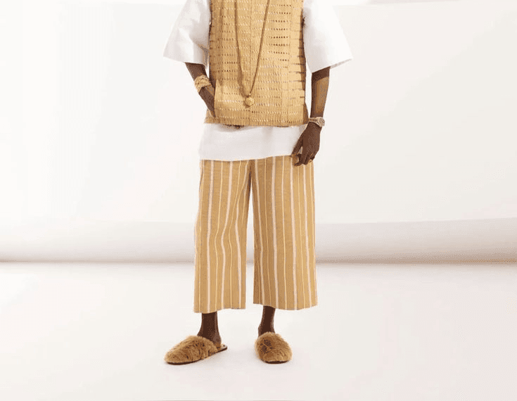 Aso oke tuouser for men